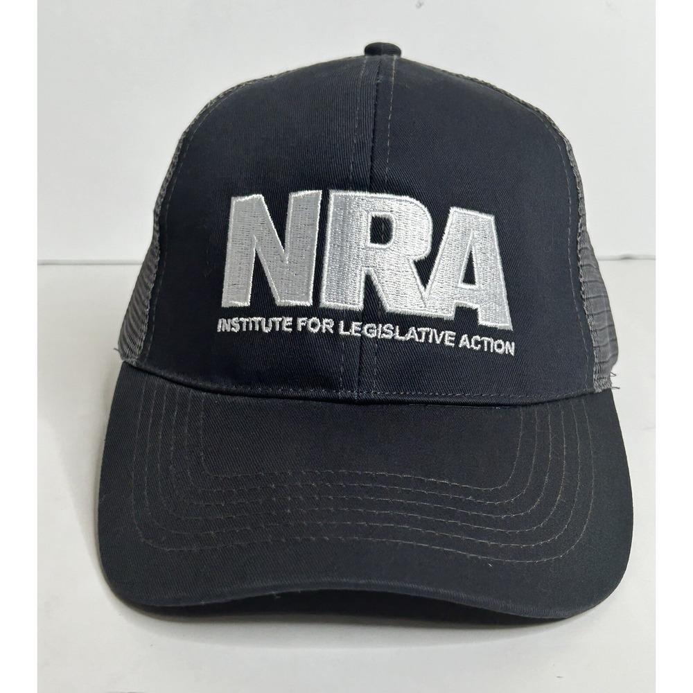 NRA Institue for Legislative Action‎ Blue White Embroidered Hat Cap Trucker